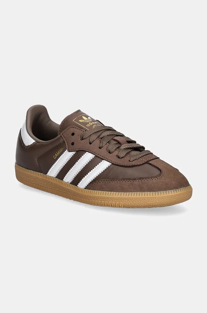 Кожаные кроссовки adidas Originals Samba OG цвет коричневый IE6522
