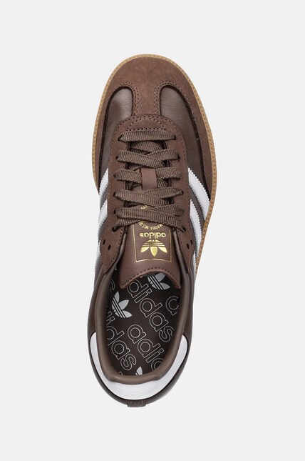 Кожаные кроссовки adidas Originals Samba OG цвет коричневый IE6522