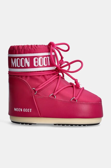 Moon Boot snow boots MB ICON LOW NYLON pink color 80D1409340 J003