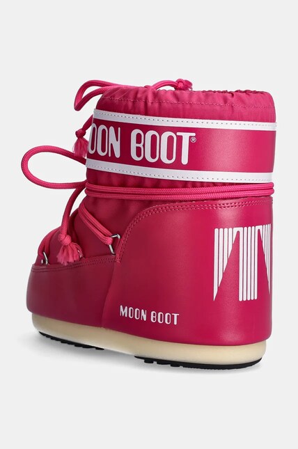 Moon Boot snow boots MB ICON LOW NYLON pink color 80D1409340 J003