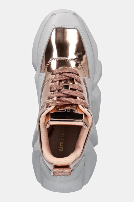 Кожаные кроссовки United Nude Space Kick Max цвет золотой