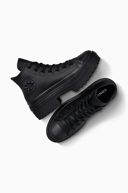 Converse leather trainers Chuck Taylor All Star Lugged Heel black