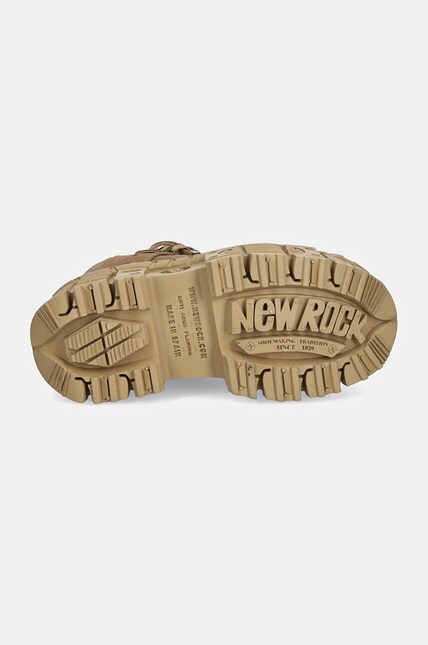 Кроссовки из нубука New Rock SOFTY SAFARI TANK CASCO CUERDA цвет