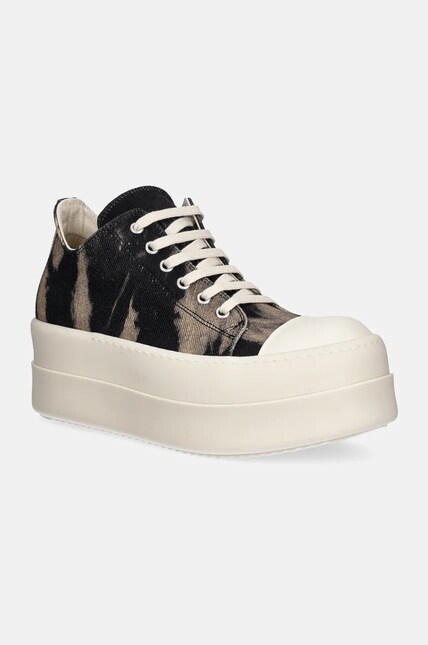 Rick Owens plimsolls Double Bumper Low Sneaks women's black color