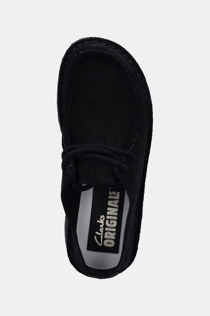 Clarks Originals suede shoes Desert Nomad women's black color