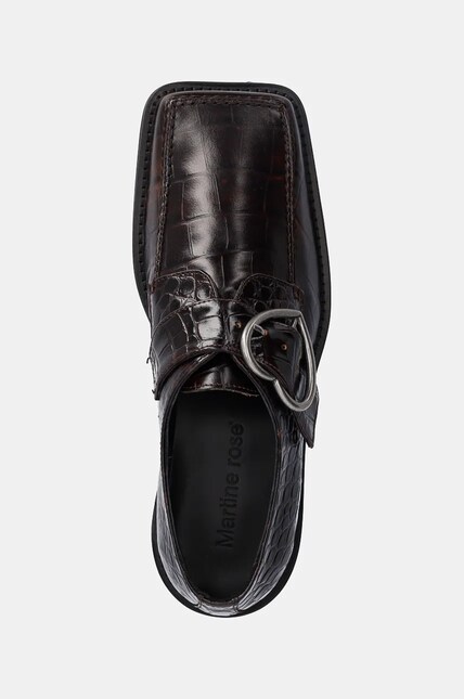 Martine Rose leather shoes Square Toe Buckle Loafer PRM EU