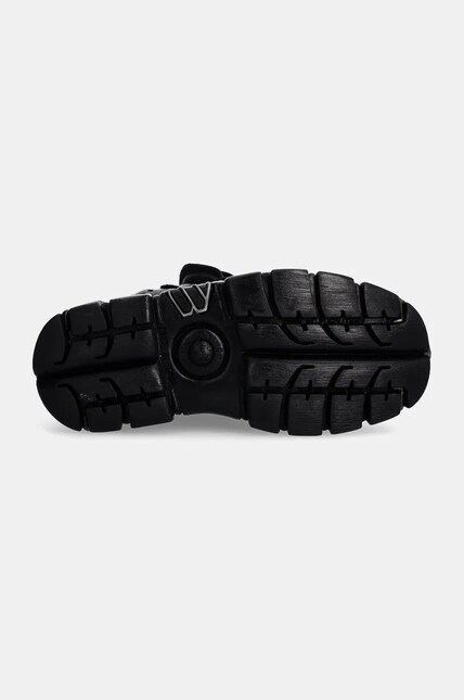 Кожаные кроссовки New Rock Nomada Negro + Tower Negro Lateral E14