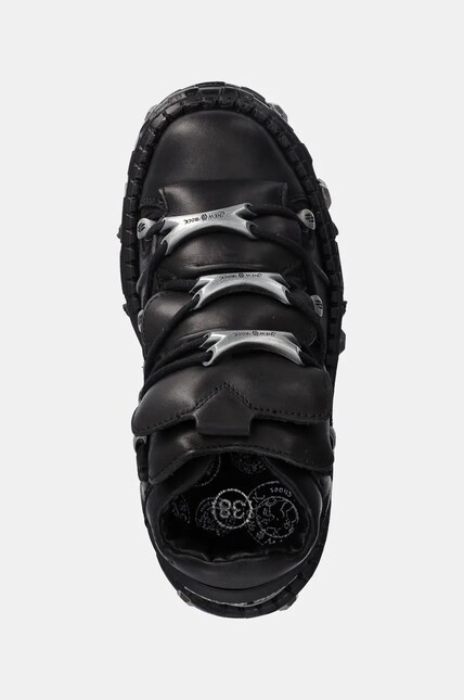 New Rock leather sneakers Crust Negro + Tank Casco Negro PRM EU
