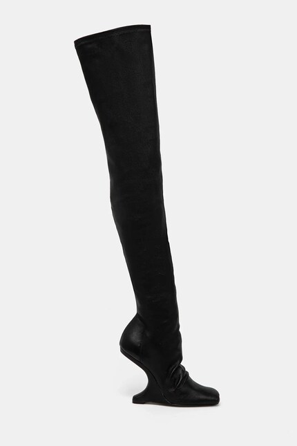 Rick Owens Lilies boots CANTILEVER 11 women's black color