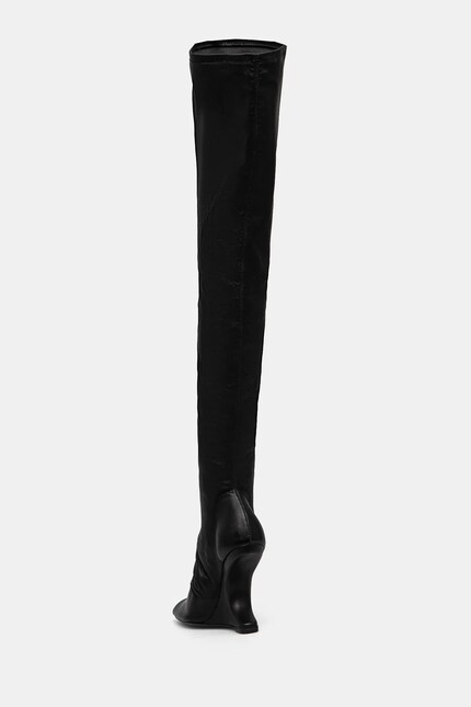 Rick Owens Lilies boots CANTILEVER 11 women's black color