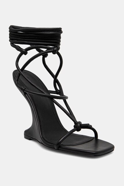 Rick Owens Lilies leather sandals CANTILEVER 11 PENTA black color