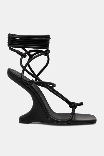 Rick Owens Lilies leather sandals CANTILEVER 11 PENTA black color