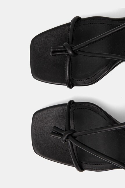 Rick Owens Lilies leather sandals CANTILEVER 11 PENTA black color