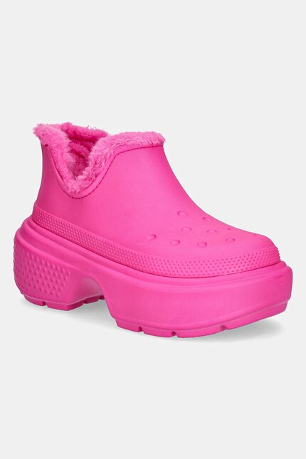 Crocs shoes Stomp Lined Shorty Boot women's pink color 210673.6TW