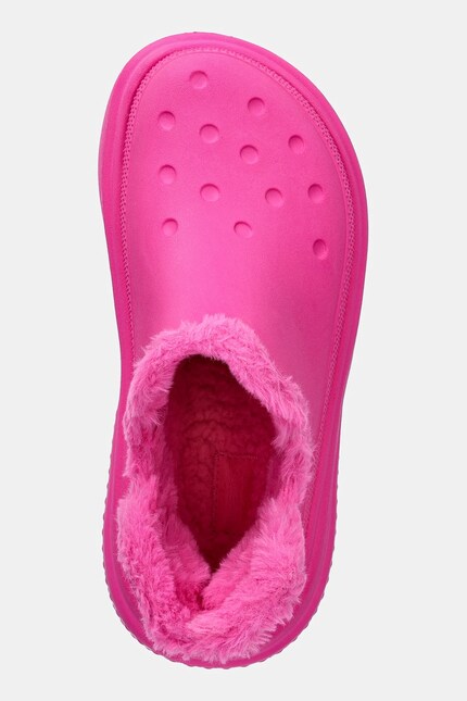 Ботинки Crocs Stomp Lined Shorty Boot женские цвет розовый на
