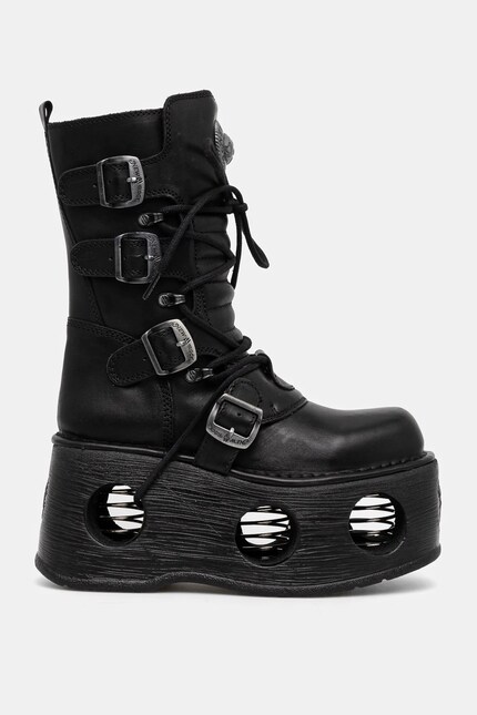 New Rock leather shoes ITALI Y NOMADA NEGRO + SPACE MUELLES PRM EU