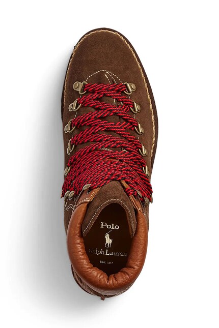 Polo Ralph Lauren leather winter boots Alpine Boot men's brown