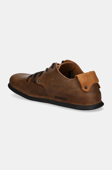 Birkenstock leather shoes Montana men's brown color 1004850 at PRM US