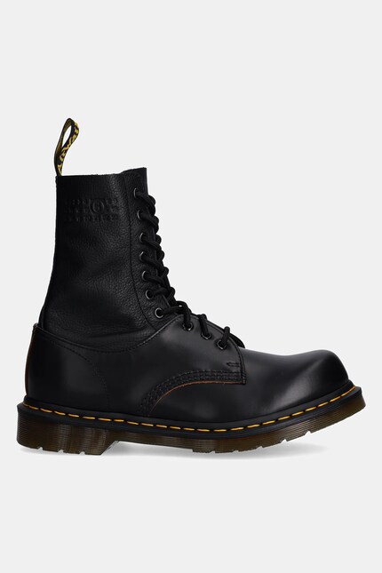 MM6 Maison Margiela leather biker boots black color SH3WU0009