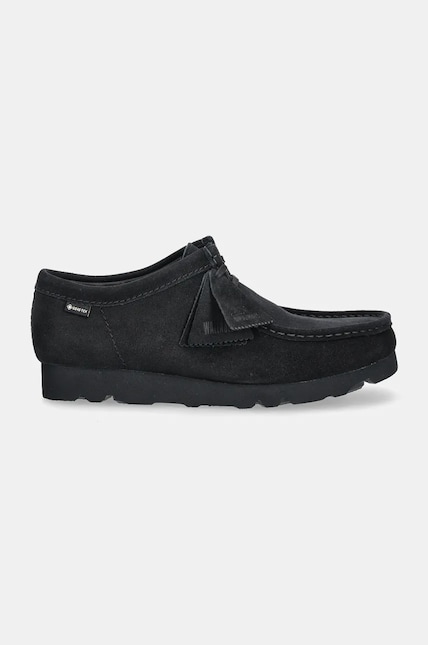 Clarks Originals suede shoes Wallabee Gore-Tex men's black color Clarks Originals suede shoes Wallabee Gore-Tex men's black color