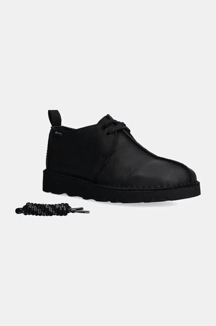 Clarks Originals leather shoes Desert Trek Gore-Tex men's black