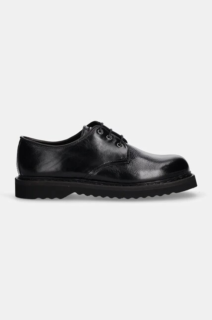 Our Legacy leather shoes Trampler men's black color A4237LBC at PRM US