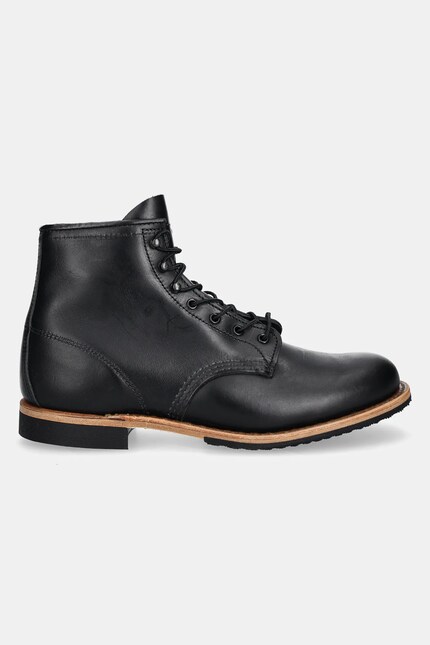 Red Wing Beckman 6-inch Boot Black Excalibur Leather 9423 at PRM US