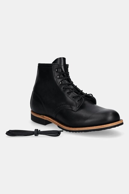 Red Wing Beckman 6-inch Boot Black Excalibur Leather 9423 at PRM US