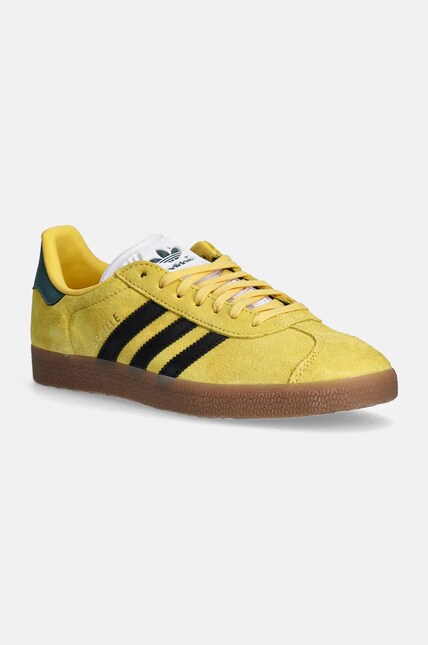 adidas gazelle silver green womens Deer Striped Sneaker Dusty Blue / 9