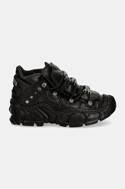 New Rock leather sneakers CRUST NEGRO + LUXOR NEGRO + IMPACT NEGRO