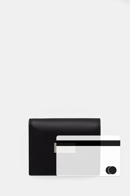 MM6 Maison Margiela leather wallet black color SA5UI0015.P7179 at