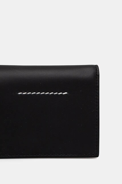 MM6 Maison Margiela leather wallet black color SA5UI0015.P7179 at