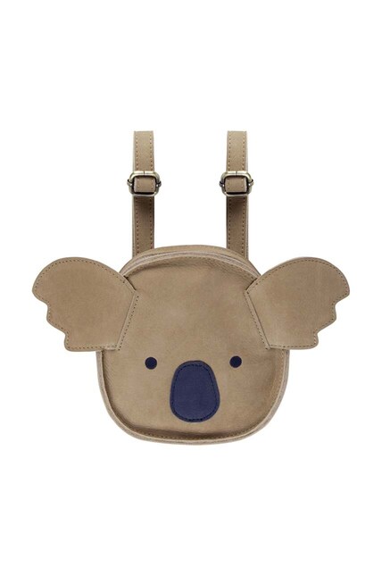 Detský kožený ruksak Donsje Kapi Classic Backpack Koala béžová Detský kožený ruksak Donsje Kapi Classic Backpack Koala béžová
