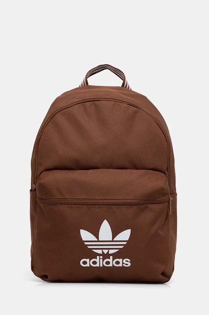 Рюкзак adidas Originals Adicolor цвет коричневый большой с принтом Рюкзак adidas Originals Adicolor цвет коричневый большой с принтом