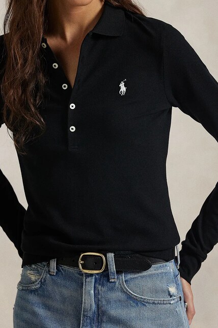 Polo Ralph Lauren longsleeve shirt women's black color 211958949