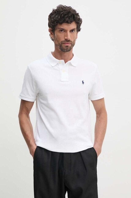 Polo Ralph Lauren cotton polo shirt white color 710666998 at PRM US