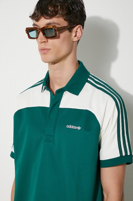 adidas Originals polo shirt 80s Premium Archive Mock Mesh men's