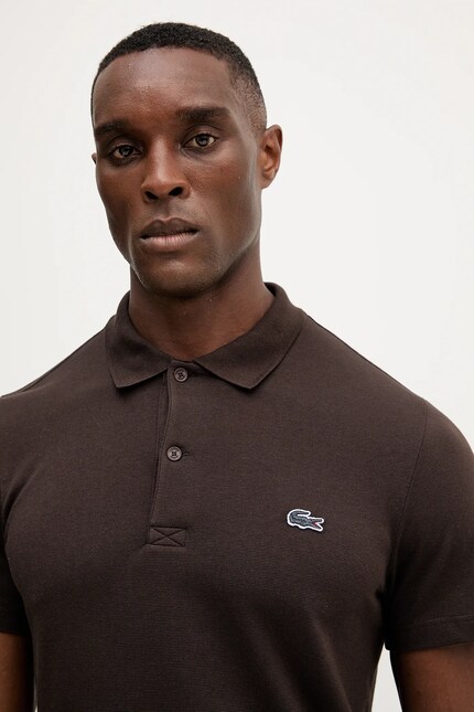 LACOSTE ポロシャツ US 5 Lacoste polo shirt brown color smooth DH5522 at PRM US