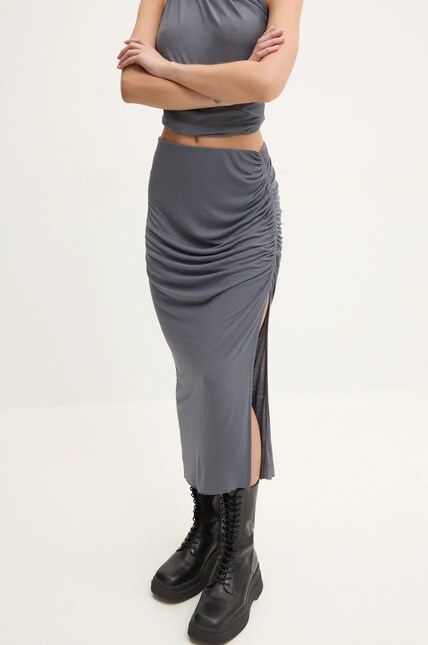 Rick Owens Lilies skirt gray color LI02D5310RV at PRM US