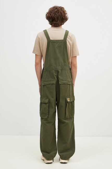 Carhartt WIP denim overalls Cargo Bib Overall green color I033752