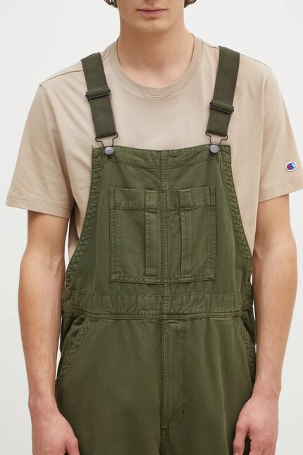 Carhartt WIP denim overalls Cargo Bib Overall green color I033752