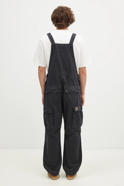 Carhartt WIP denim overalls Cargo Bib Overall black color I033752