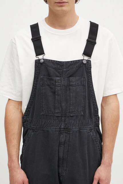 Carhartt WIP denim overalls Cargo Bib Overall black color I033752