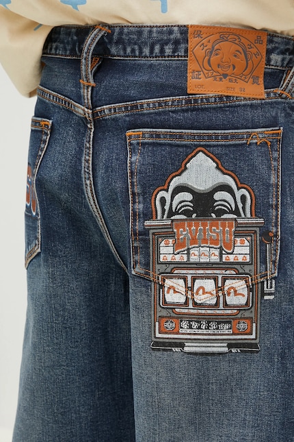 Evisu jeans Evisu & Slot Emb men's 2EAHTM4JE8010 at PRM US