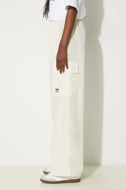 adidas Originals trousers Essentials Woven Cargo women's beige