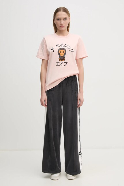 adidas Originals trousers Adibreak Velour Track Pant women's black