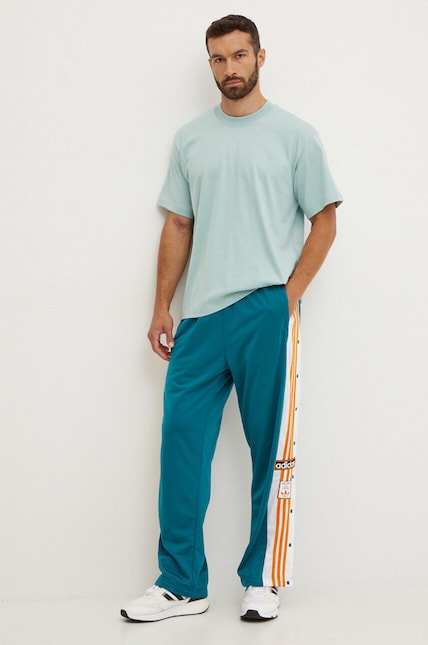 adidas Originals trousers Adibreak men's turquoise color IY9932 at