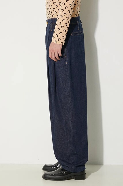 KENZO SCHOOLBOY FIT JEANS タックワイドデニム Kenzo jeans Schoolboy Fit Jeans men's FE65DP4176I1.DM at PRM US