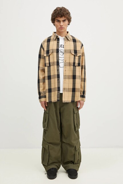 Vans cotton trousers Premium Classics LX Baggy Cargo Pant green