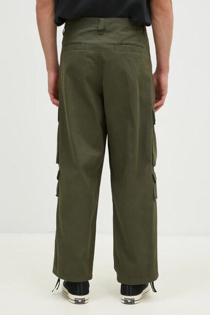 Carhartt WIP cotton trousers Tracker Pant green color I033835